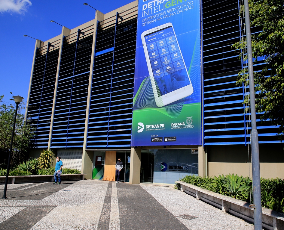 Sede do Departamento de Trânsito do Estado do Paraná (Detran-PR), no bairro Tarumã, em Curitiba. Foto: Wagner Araújo/Divulgação