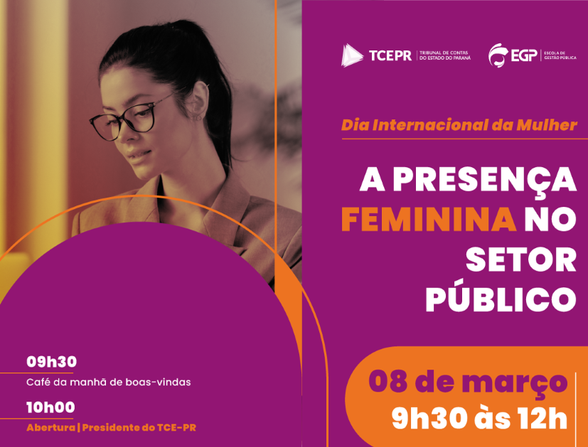 Debate no TCE-PR marcará o Dia da Mulher