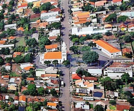 Vista da área central de Pitangueiras, município da Região Norte do Paraná. Foto: Divulgação