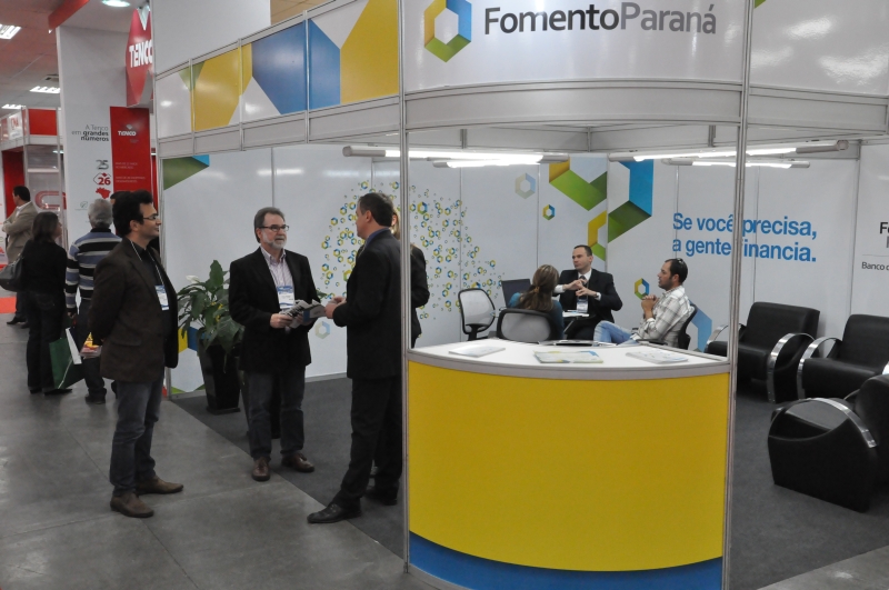 Estande da Fomento Paraná em evento. Foto: Divulgação