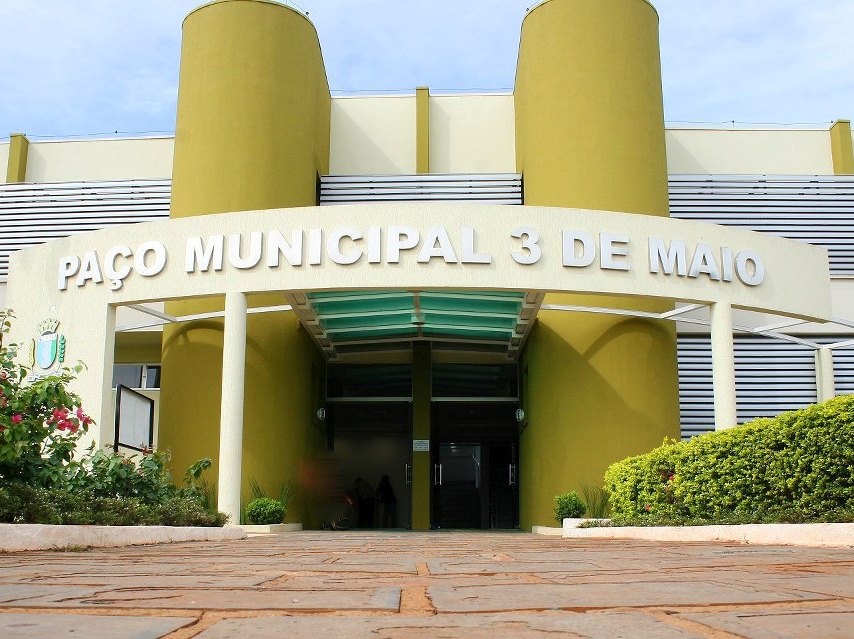 Prefeitura de Santa Terezinha de Itaipu, município da Região Oeste do Paraná. Foto: Divulgação
