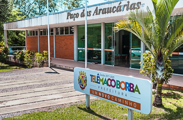 Prefeitura de Telêmaco Borba, município da região dos Campos Gerais do Paraná. Foto: Divulgação