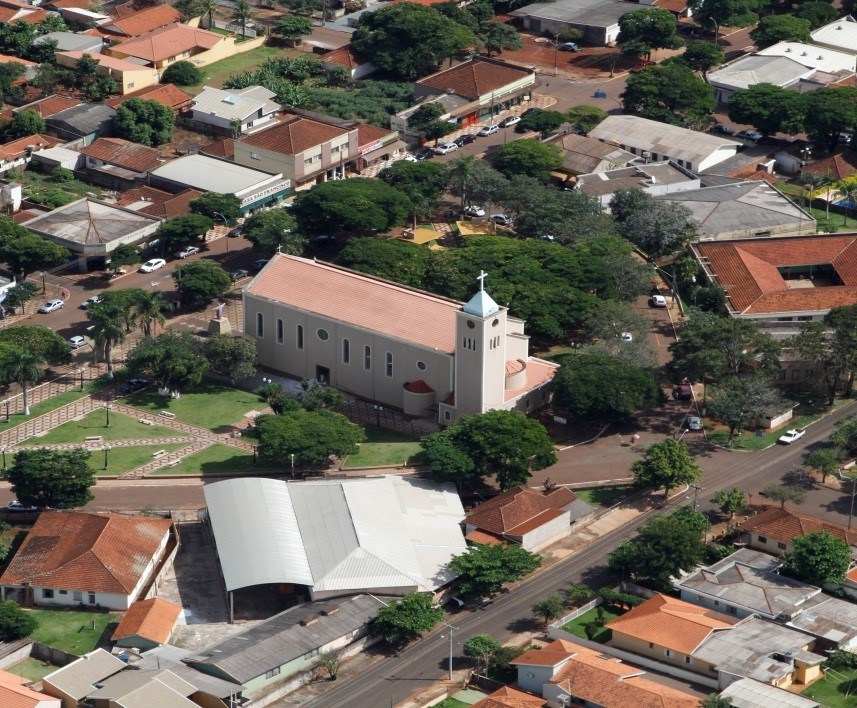 Vista da sede urbana de Bom Sucesso, município da Região Central do Paraná. Foto: Divulgação