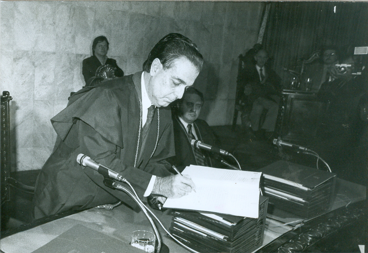 O conselheiro aposentado João Cândido Ferreira da Cunha Pereira, falecido ontem, quarta-feira, tomou posse no TCE-PR em 6 de dezembro de 1986. Foto: Divulgação