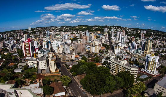 Vista aérea de Pato Branco, município da região Sudeste do Paraná. Foto: Divulgação