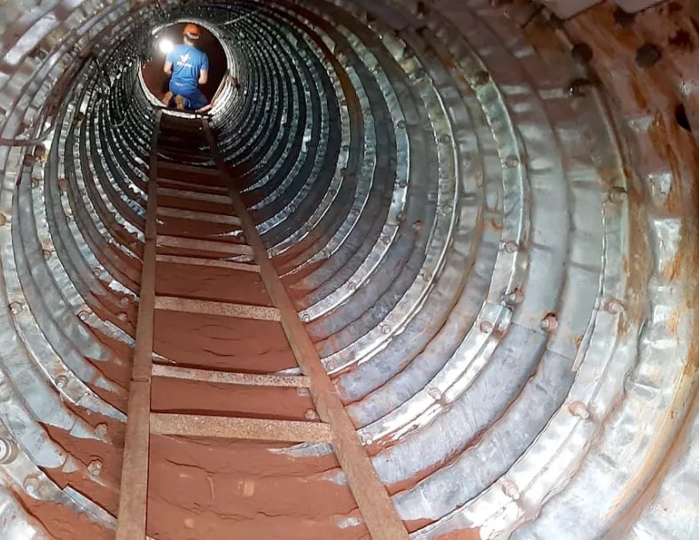 Obra de tunel na trincheira que está sendo construída no cruzamento das avenidas Rio Branco e Leste-Oeste, em Londrina. Foto; Prefeitura de Londrina/Divulgação