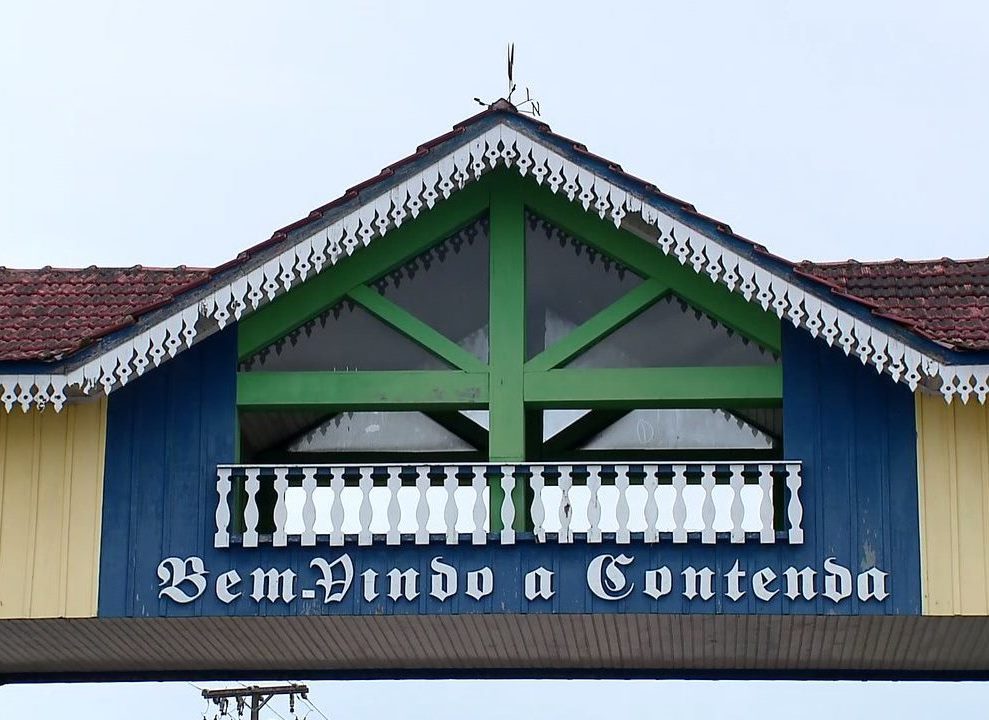 Detalhe do portal de Contenda, município da Região Metropolitana de Curitiba. Foto: Divulgação