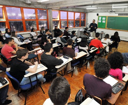 Sala de aula da Universidade Estadual de Londrina (UEL). Foto: Agência UEL de Notícias/Divulgação