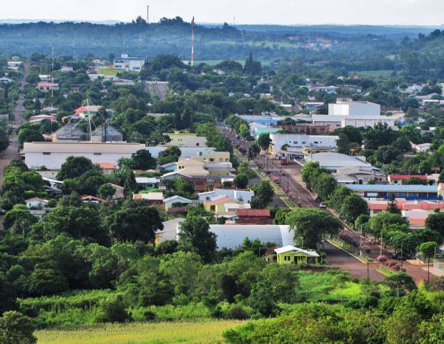 Vista aérea de Pranchita, município da região Sudoeste do Paraná. Foto: Divulgação