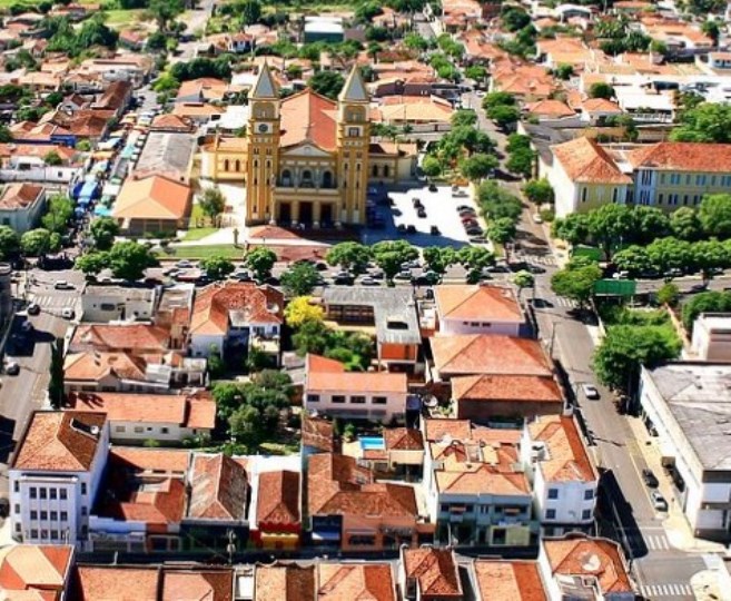 Vista aérea de Jacarezinho, município do Norte Pioneiro do Paraná. Foto: Divulgação