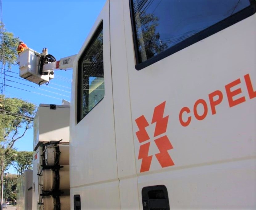 Linha de transmissão da Companhia Paranaense de Energia (Copel). Foto: Copel/Divulgação