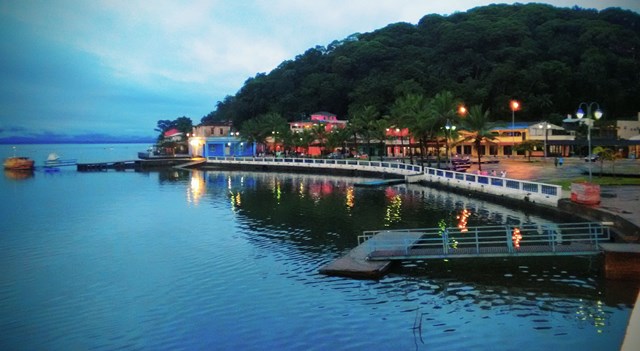 Vista do cais de Guaraqueçaba, município do Litoral do Paraná. Foto: Divulgação