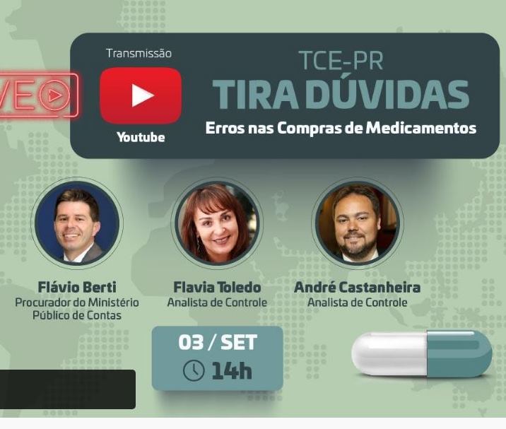 Escola de Gestão Pública do TCE-PR promove capacitação sobre compra de medicamentos.
