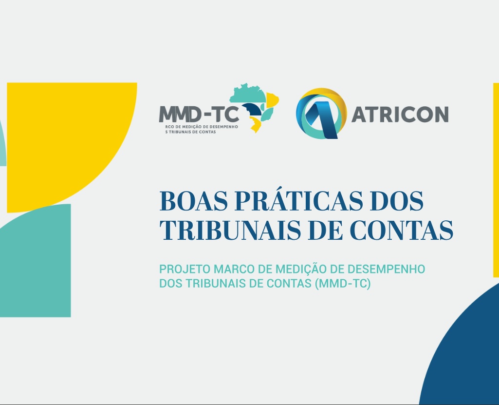 Capa do e-book "Boas Práticas de Controle Externo", editado pela Associação dos Membros dos Tribunais de Contas do Brasil (Atricon).
