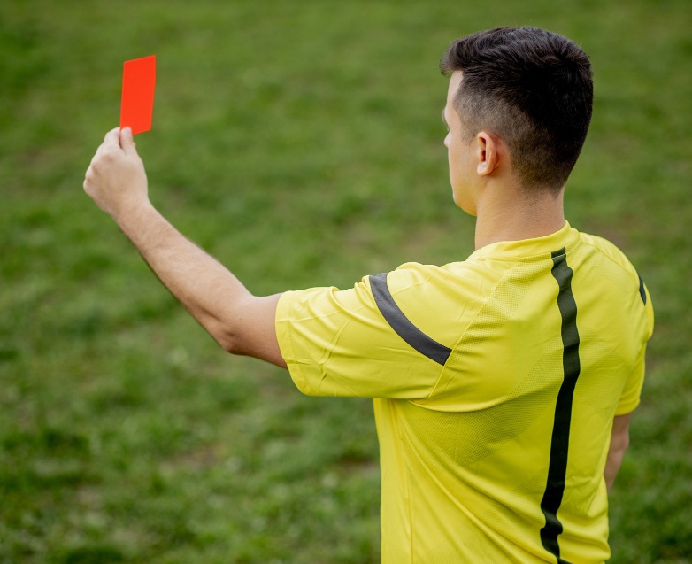 Árbitro de futebol. Foto: Divulgação