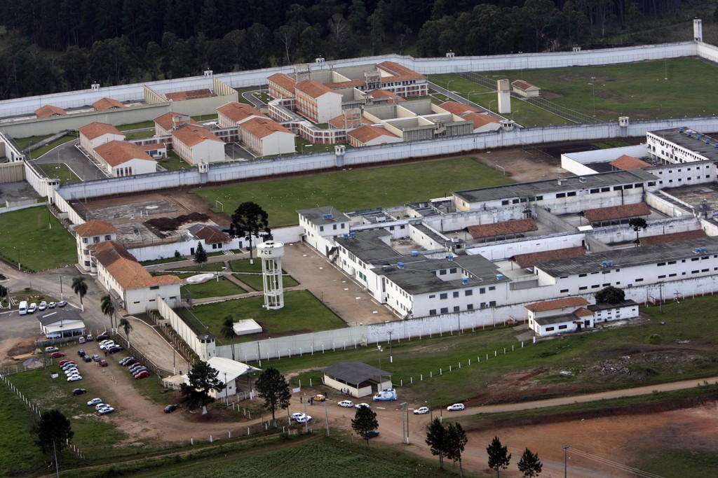 Vista aérea da Penitenciária Estadual de Piraquara, no município da Região Metropolitana de Curitiba. Foto: Divulgação