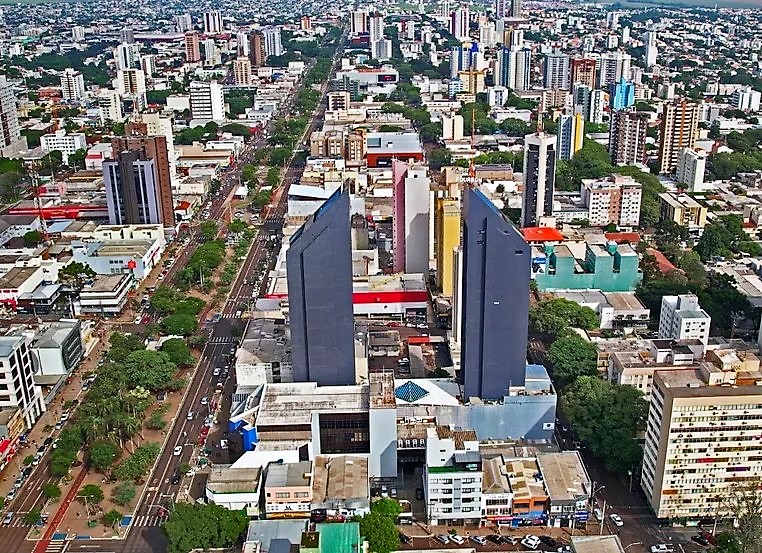 Vista do centro de Cascavel, maior cidade da Região Oeste do Paraná. Foto: Prefeitura de Cascavel/Divulgação