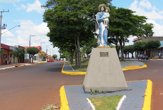 Vista da área central de São José das Palmeiras, município da Região Oeste do Paraná. Foto: Divulgação