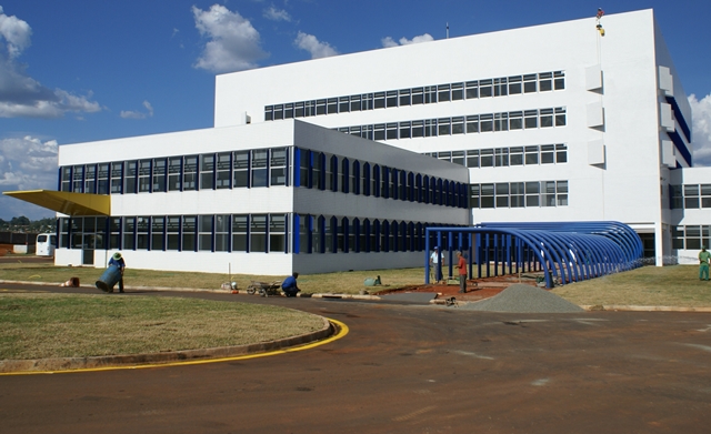 Hospital Regional de Ponta Grossa, durante as obras. Foto: Divulgação/Universidade Estadual de Ponta Grossa (UEPG)