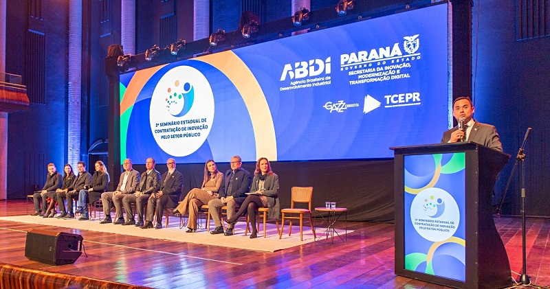 Abertura do 2º Seminário Estadual de Contratação de Inovação pelo Setor Público, realizado em Curitiba. Foto: Mauro Begheto Penteado/TCE-PR