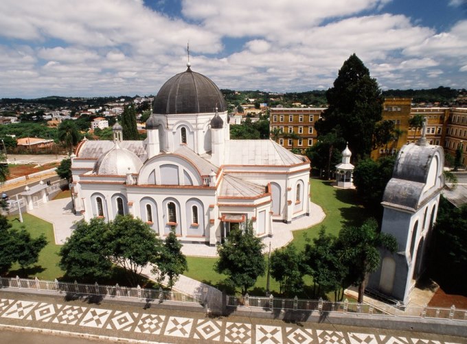 Vista da região central de Prudentópolis, a partir da Igreja de São Josafat. O município, localizado na região Centro-Sul do Paraná, tem forte presença de imigrantes ucranianos. Foto: Divulgação