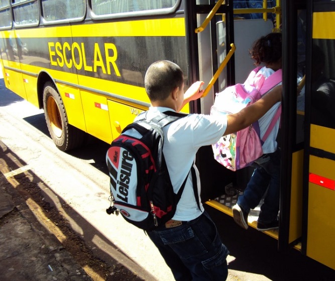 O transporte de estudantes de escolas públicas é uma das obrigações das prefeituras. Foto: Divulgação