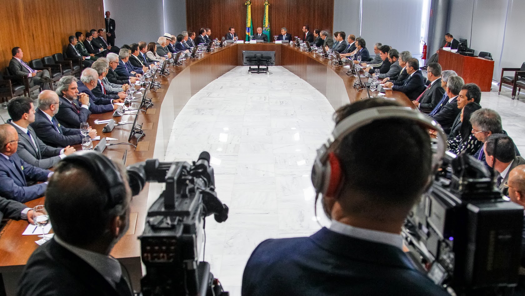Temer recebe presidentes de 31 Tribunais de Contas. Foto: Beto Barata/Divulgação-Presidência da República