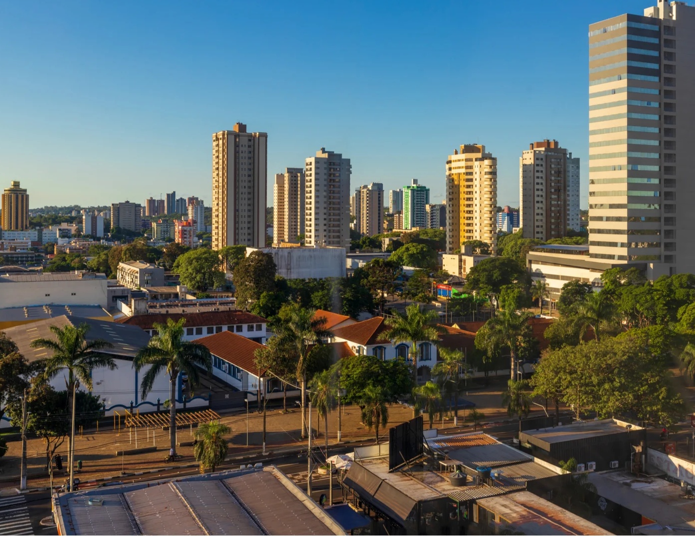 Vista da sede urbana de Foz do Iguaçu, município do Extremo-Oeste do Paraná, na fronteira do Brasil com a Argentina e o Paraguai. Foto: Divulgação