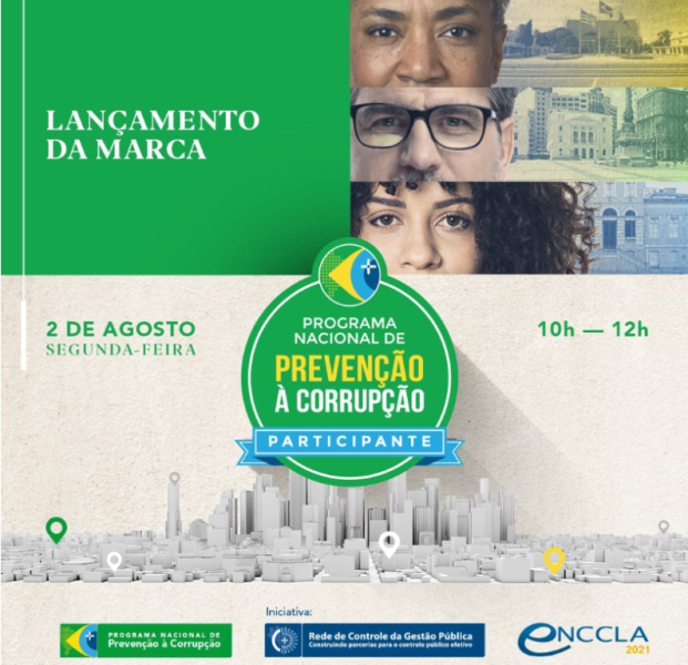 Cartaz de evento online do Programa Nacional de Prevenção à Corrupção (PNPC). Imagem: Divulgação