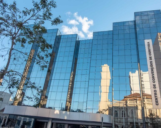 Centro de Convenções de Curitiba, pertencente à Secretaria de Esporte e Turismo do Estado do Paraná. Foto: Divulgação