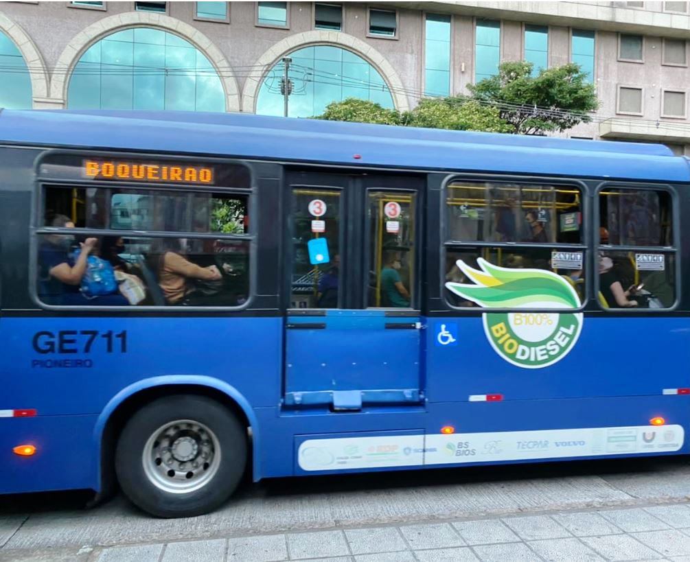 Foto de ônibus da linha Boqueirão, tirada pela equipe do TCE-PR em inspeção realizada em 19 de março de 2021. Foto: Divulgação/TCE-PR