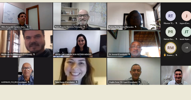 Participantes da primeira de quatro reuniões técnicas da Força-Tarefa MMD-TC 2022, que busca melhorias nas ouvidorias dos Tribunais de Contas.
