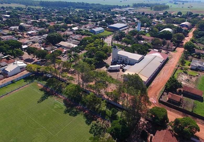Vista da sede urbana de Itaúna do Sul, município da Região Noroeste do Paraná. Foto: Divulgação