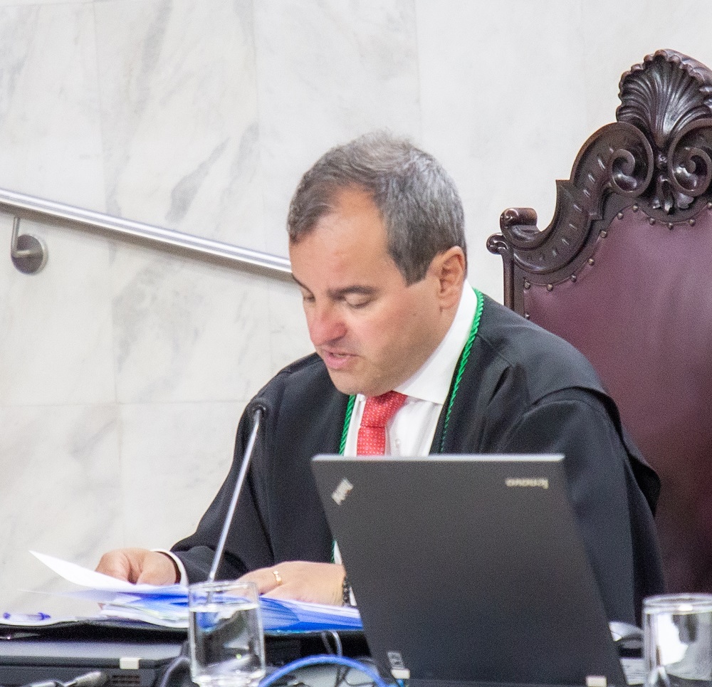 O vice-presidente do Tribunal de Contas do Estado do Paraná (TCE-PR), conselheiro Ivan Bonilha, durante Sessão Ordinária do Tribunal Pleno realizada nesta quarta-feira (29 de janeiro)