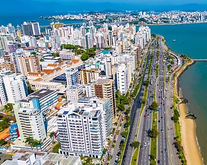 Vista de Florianópolis, capital de Santa Catarina. Foto: Divulgação