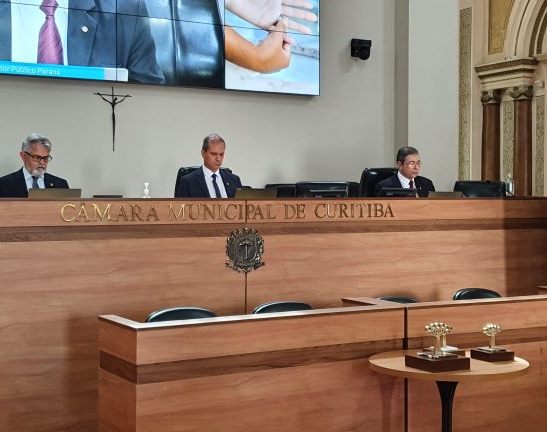 Solenidade virtual de entrega da edição 2020 do Prêmio Gestor Público Paraná (PGP-PR), realizada em 10 de dezembro, na Câmara Municipal de Curitiba. Foto: Divulgação