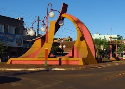 Avenida Central de Matelândia, município da região Oeste do Paraná. Foto: Divulgação