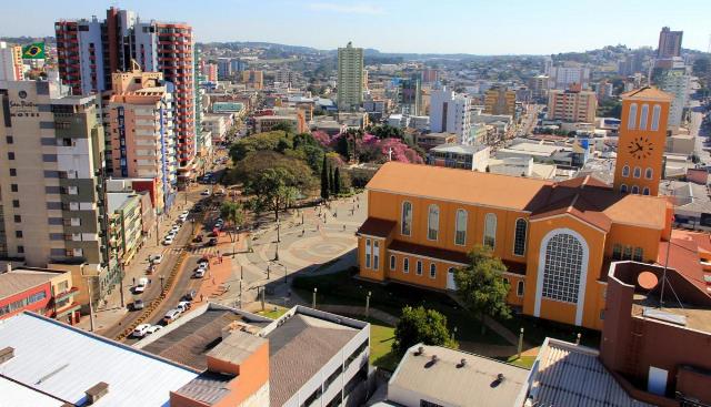 Vista da área central de Pato Branco, município da Região Sudoeste do Paraná. Foto: Adriano Oltramari/Dviulgação