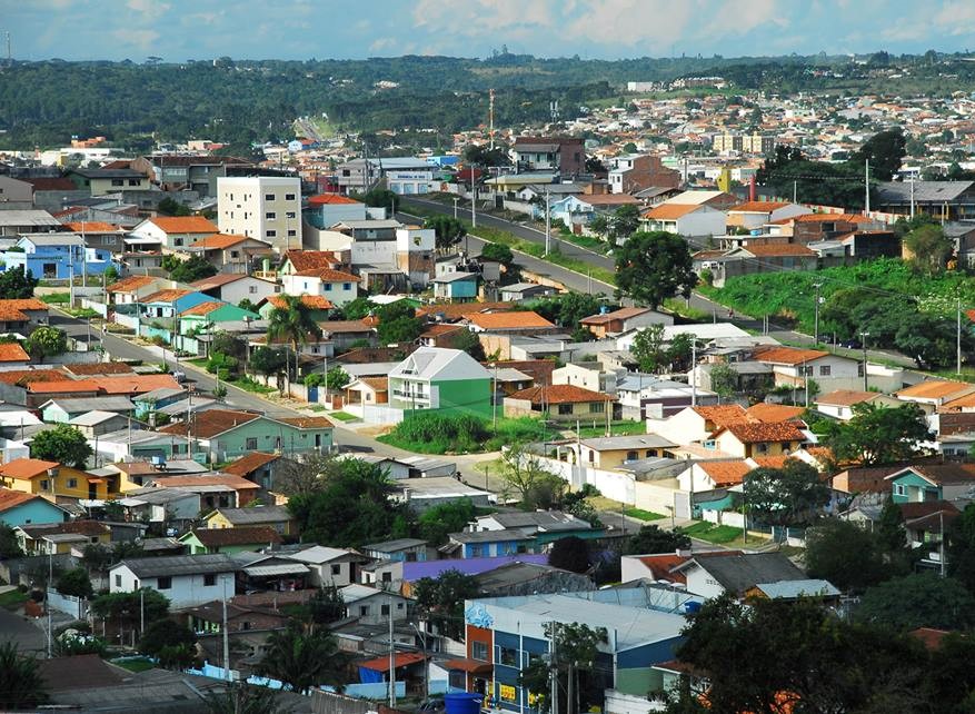 Vista parcial da sede urbana de Colombo, município da Região Metropolitana de Curitiba. Foto: Divulgação