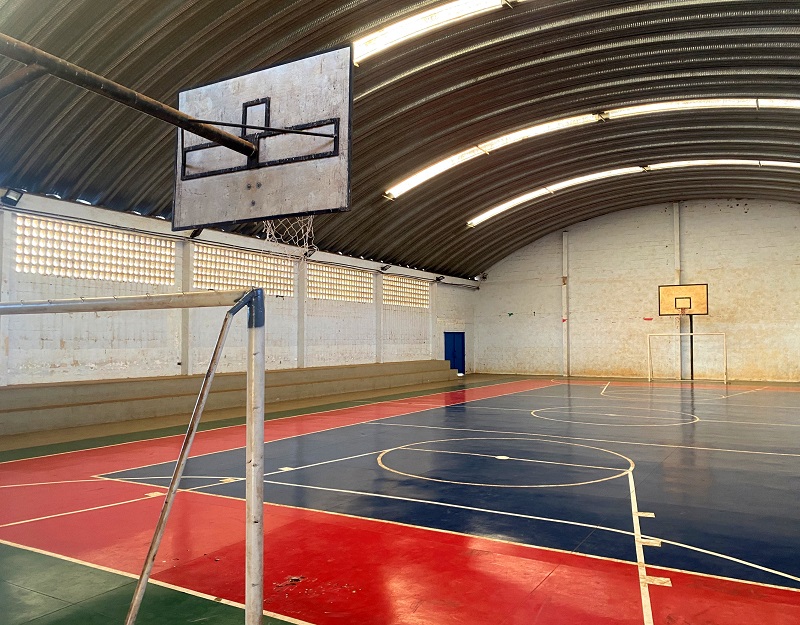 Ginásio esportivo do Centro de Socioeducação (Cense) de Cascavel, que possui alas masculina e feminina. Auditoria do TCE-PR está avaliando o sistema. Foto: TCE-PR