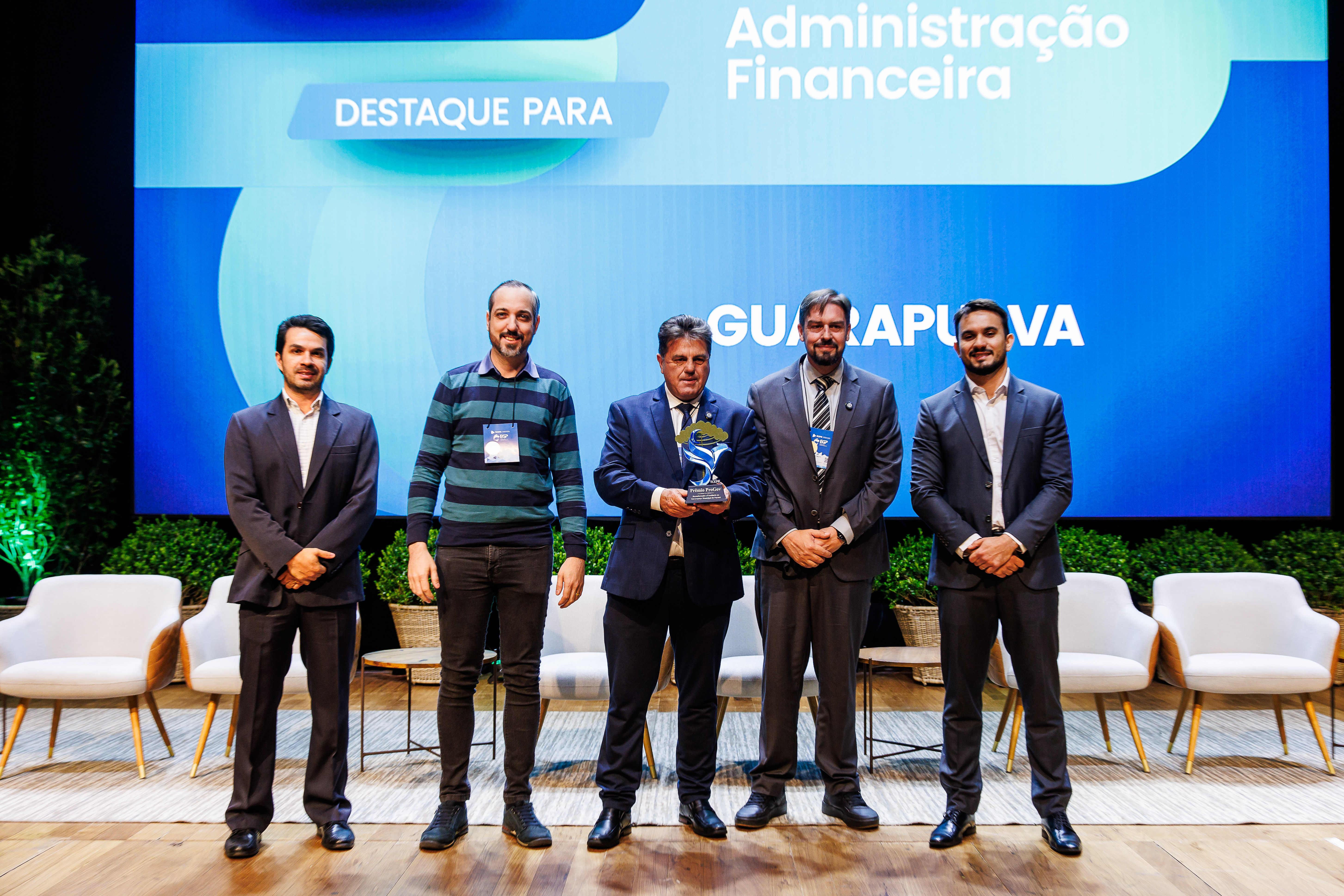Guarapuava foi um dos municípios reconhecidos no seminário do Progov realizado pelo TCE-PR na Fiep, em Curitiba