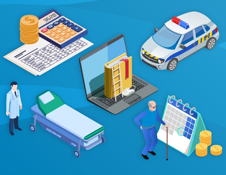 Fiscalizar e avaliar a eficácia das políticas públicas, como educação, saúde e segurança, é atribuição do Tribunal de Contas do Estado do Paraná. Ilustração: Núcleo de Imagem/Diretoria de Comunicação Social TCE-PR