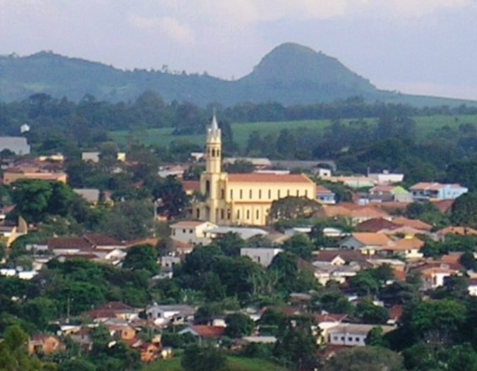 Vista da sede urbana de Congonhinhas, município da região do Norte Pioneiro do Paraná. Foto: Divulgação