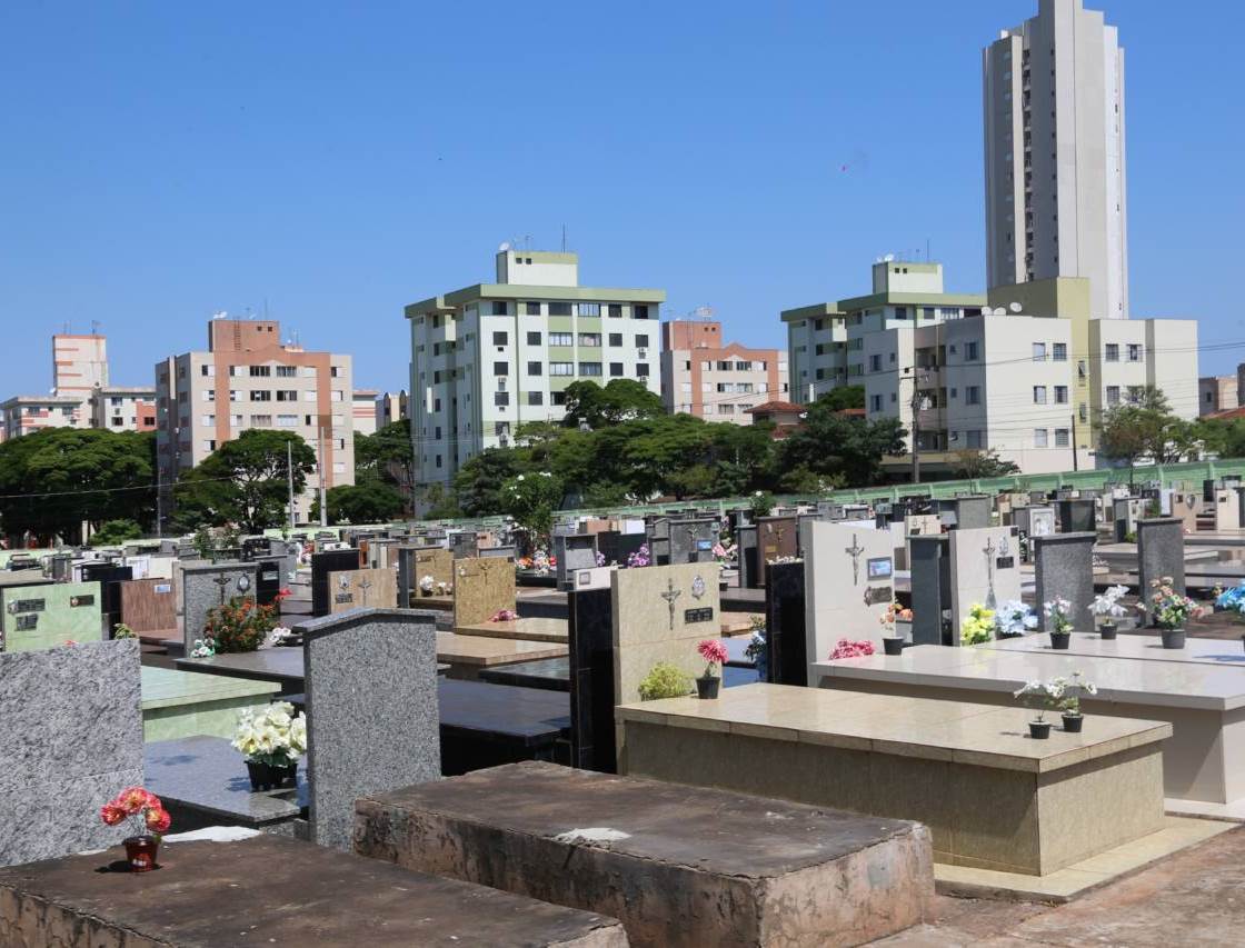 Vista do Cemitério Municipal de Maringá. Foto: Divulgação