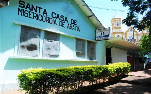 Hospital Santa Casa de Abatiá, município do Norte Pioneiro do Paraná. Foto: Divulgação