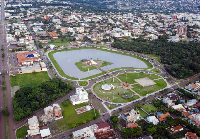 Vista da sede urbana de Toledo, município da Região Oeste do Paraná. Foto: Divulgação