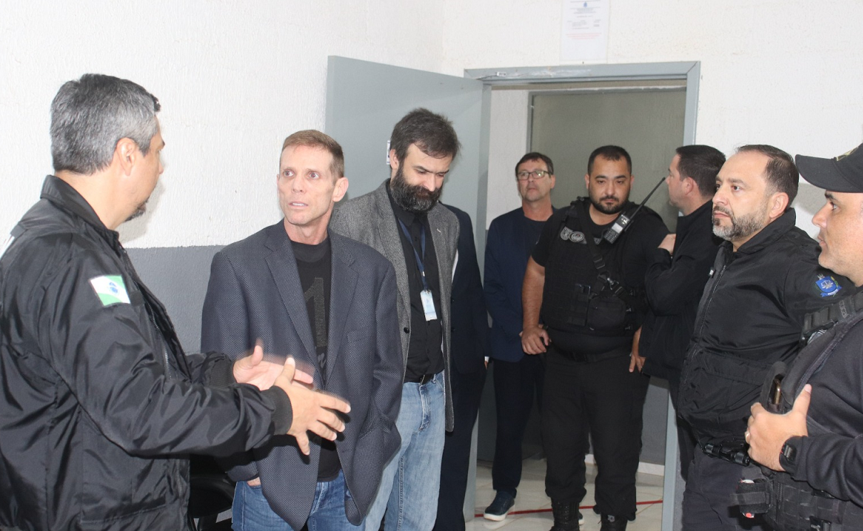 Conselheiro Fabio Camargo faz visita a Penitenciária de Piraquara na manhã desta sexta-feira, 3. Foto: Edilson Perucelli/ Divulgação TCE-PR