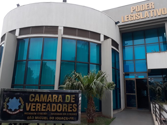 Câmara de Vereadores de São Miguel do Iguaçu, município da região Oeste do Paraná. Foto: Divulgação