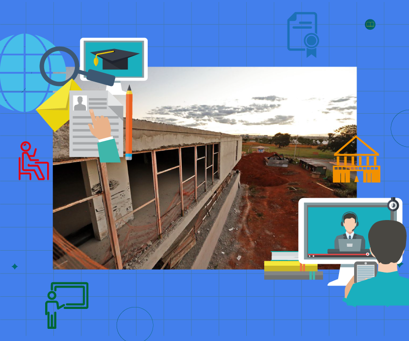 Projeto Ver a Cidade inclui universitários do curso de Engenharia Civil de universidades estaduais na fiscalização de obras paralisadas no Paraná. Ilustração: Núcleo de Imagem da Diretoria de Comunicação Social/TCE-PR