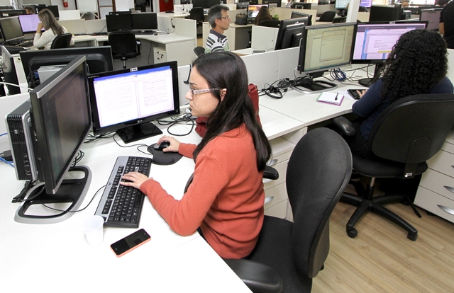 Vista da Coordenadoria de Fiscalização Municipal, unidade técnica do TCE-PR que acompanha os atos de gestão dos 399 municípios paranaenses. Foto: Wagner Araújo/Divulgação TCE-PR